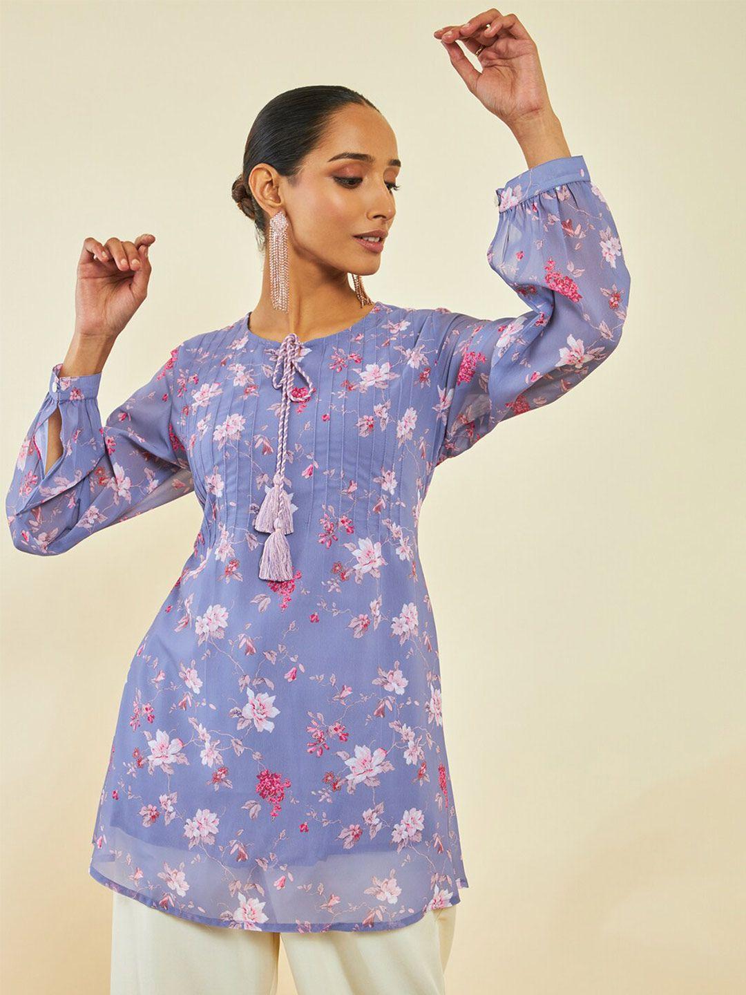 soch floral printed tunic