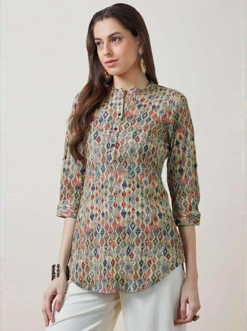 soch green printed tunic