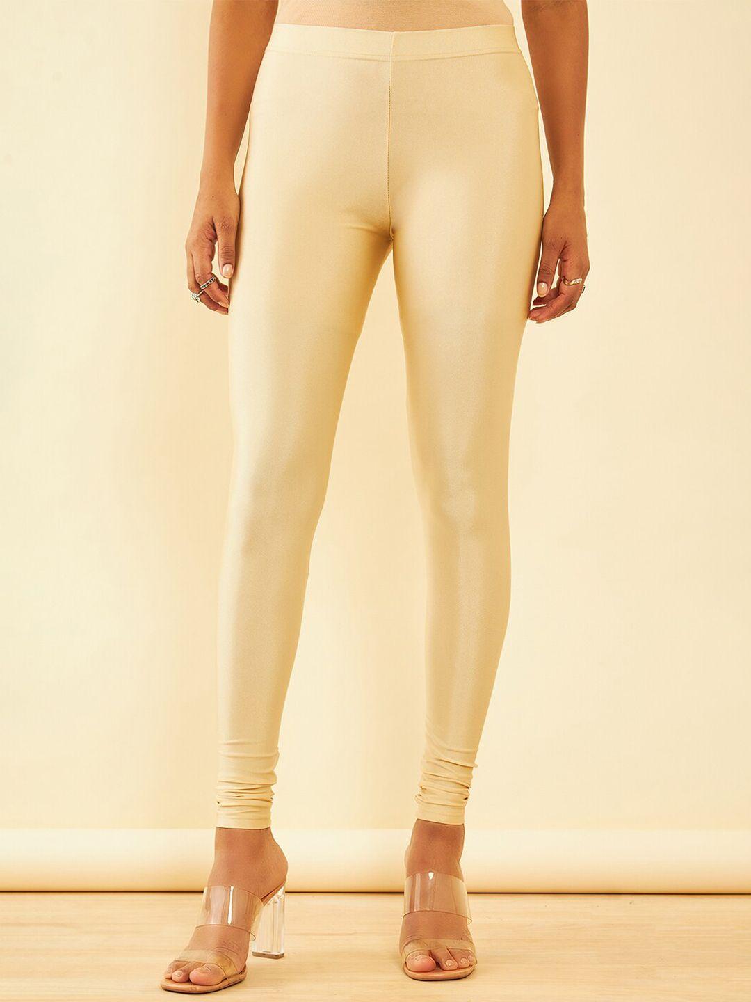 soch shimmer churidar-length leggings