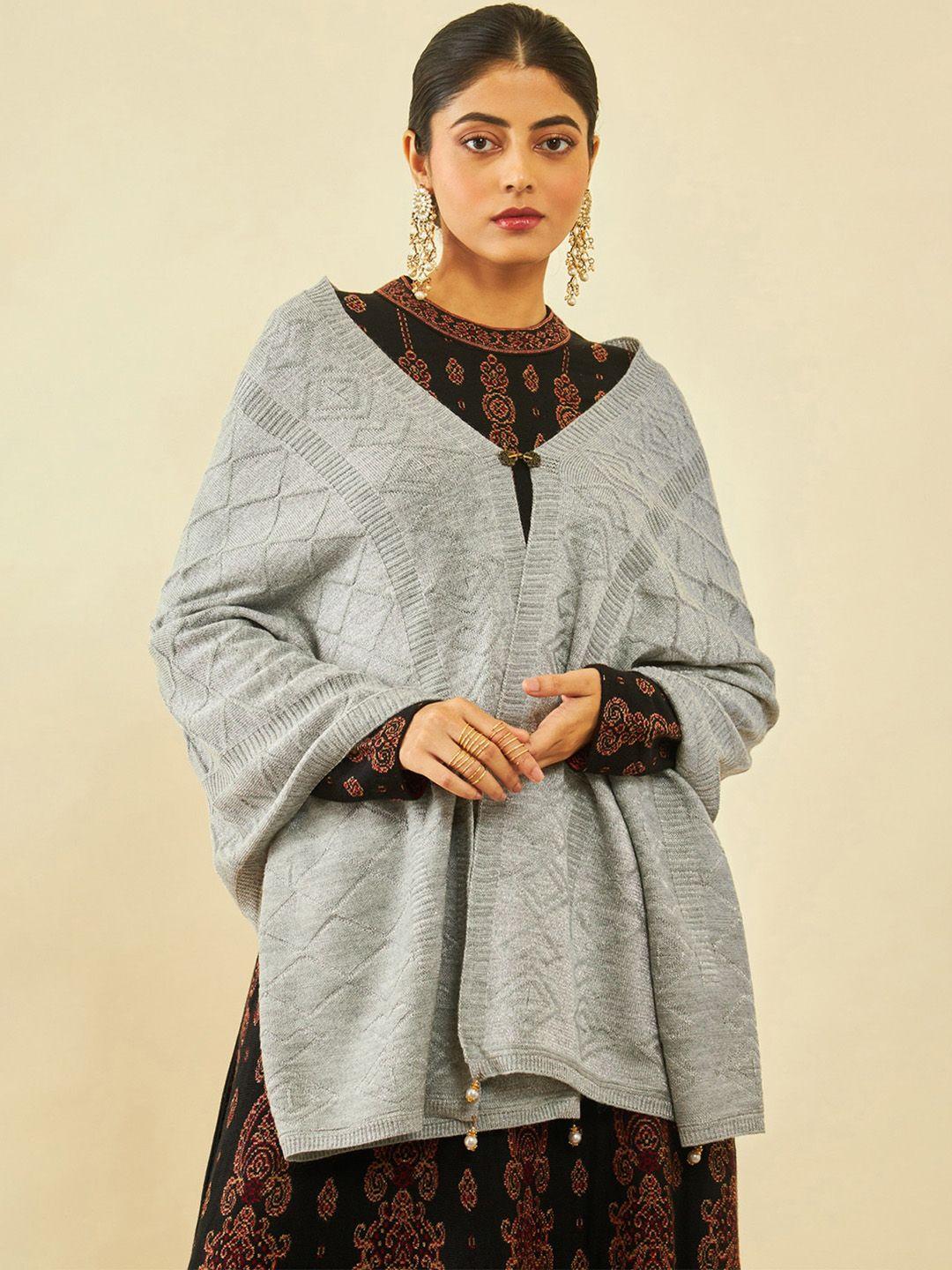 soch woven design shawl