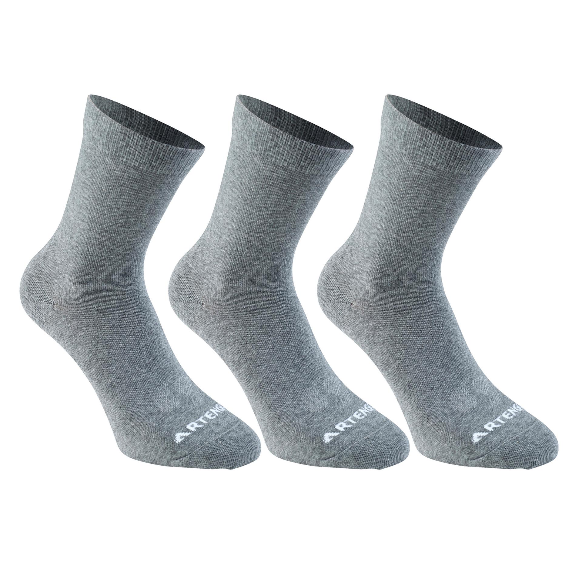 socks grey - adult high tri pack