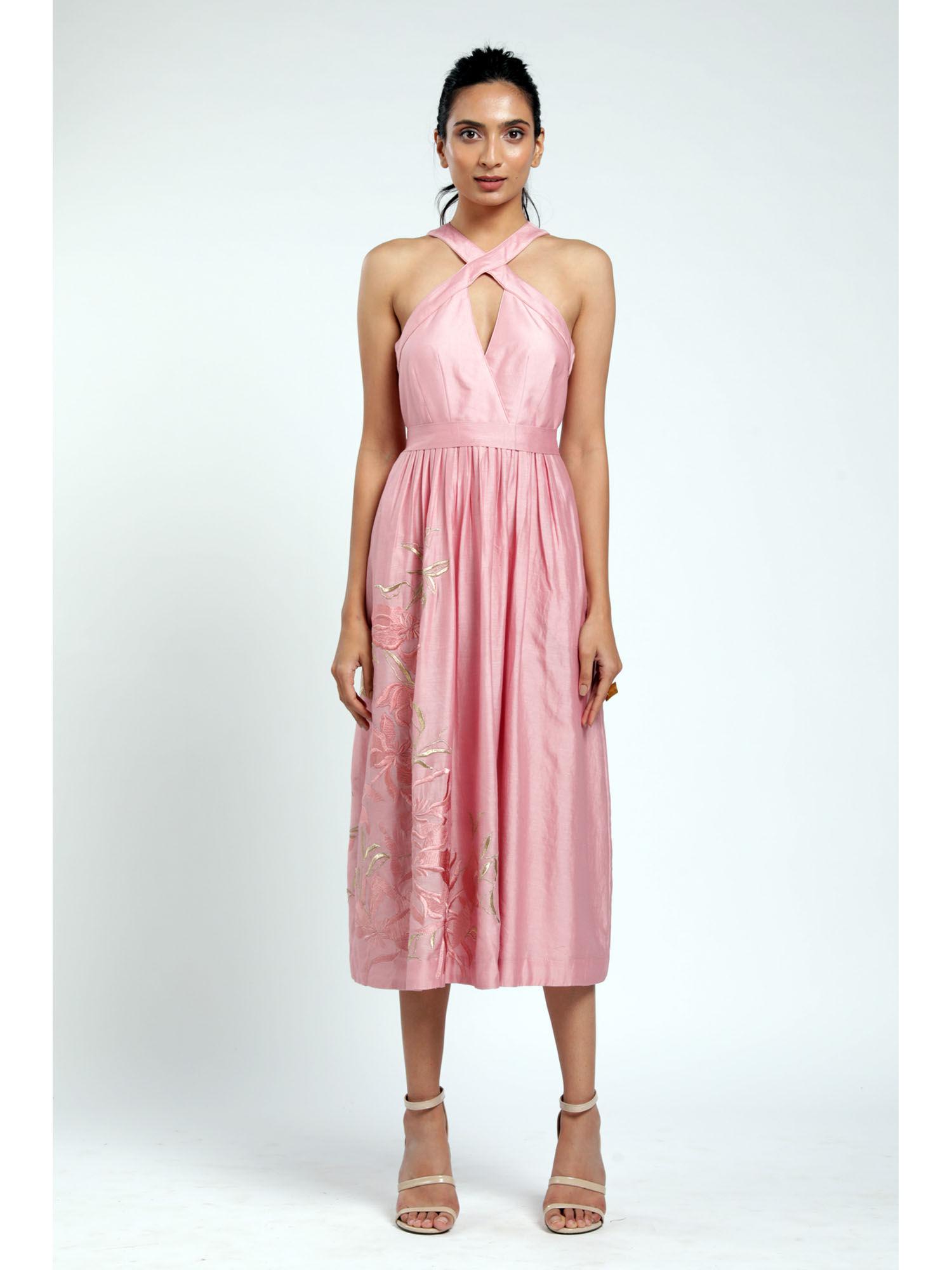 sofia midi dress - pink