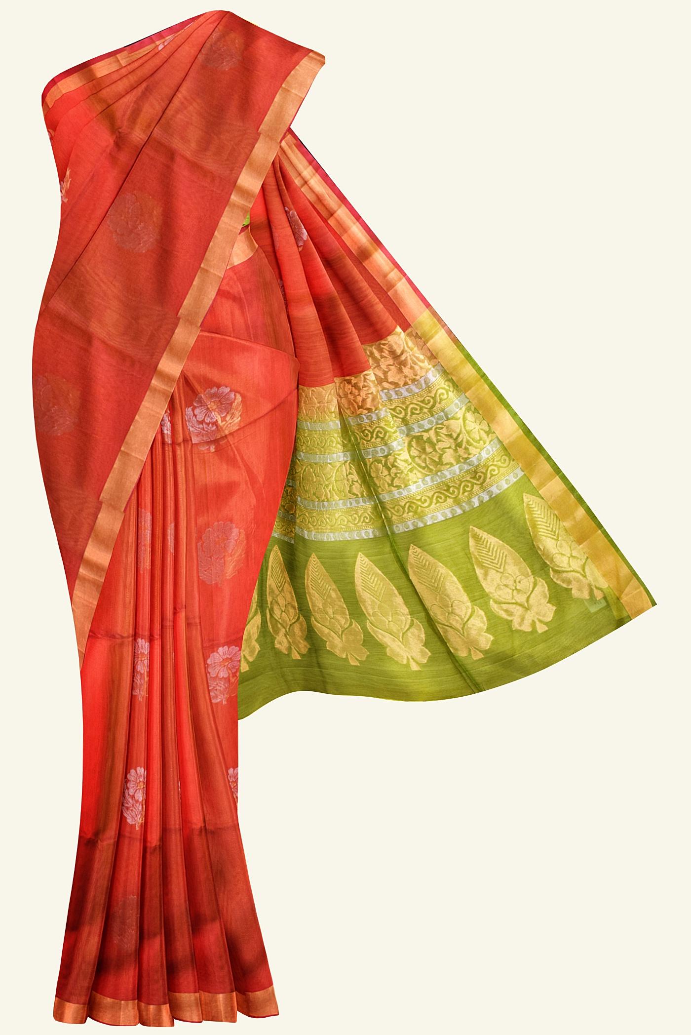 soft handloom silk cotton saree