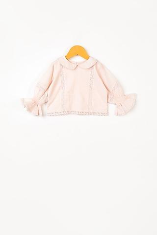 soft pink organic cotton top for girls