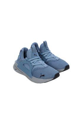 softride enzo evo jr synthetic mesh lace up boys sports shoes - blue