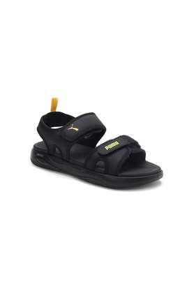 softride seave v1 synthetic slip-on men's sandals - black