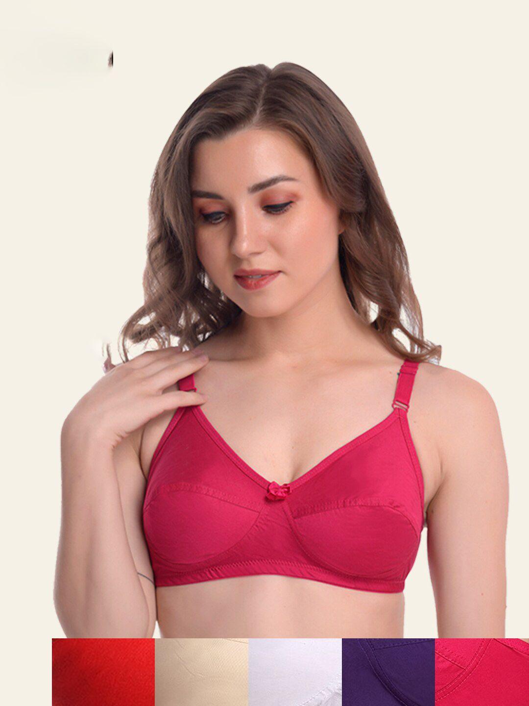 softskin pack of 6 non padded & non-wired everyday bra