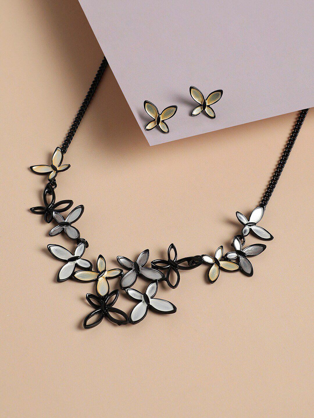 sohi butterfly jewellery set