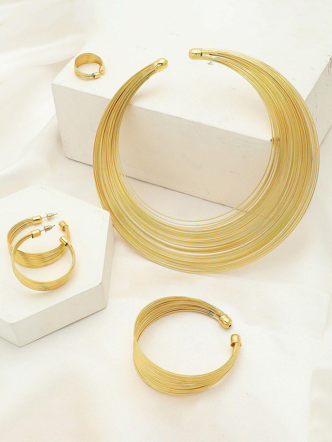 sohi gold-plated  jewellery set