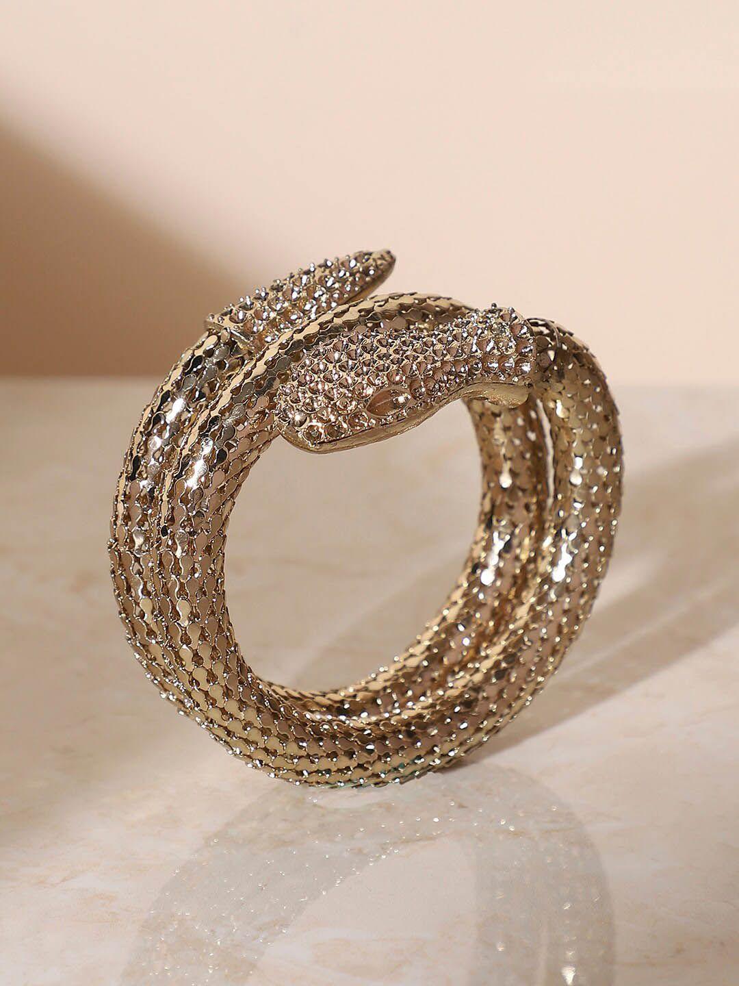 sohi gold-plated cuff bracelet