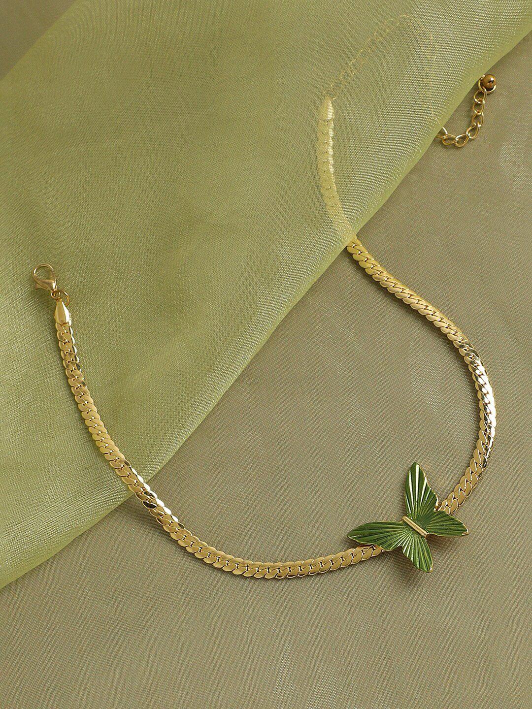 sohi green gold-plated necklace