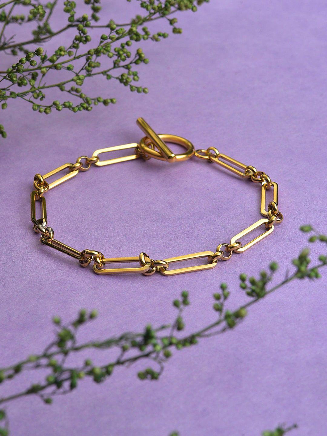 sohi women gold-plated link bracelet