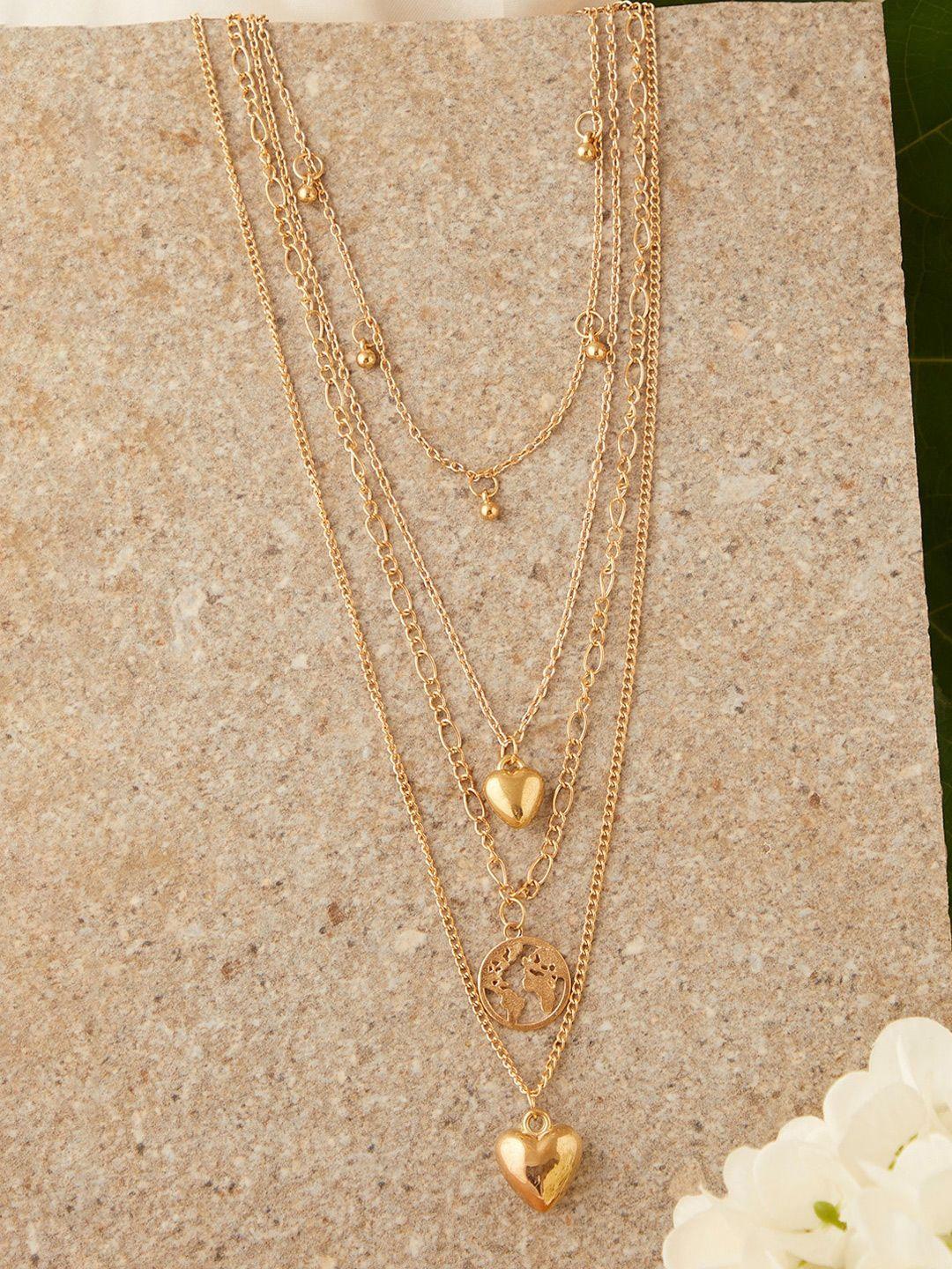 sohi gold-plated layered chain