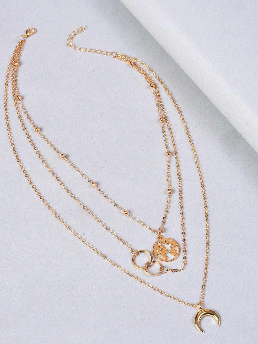 sohi gold-plated layered chain