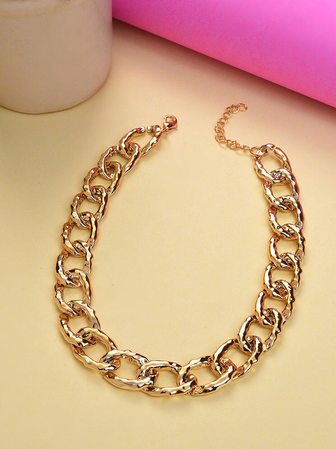 sohi gold-plated necklace with chain detail