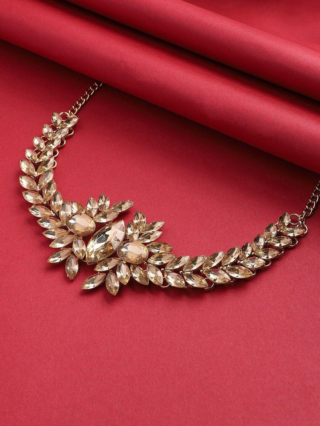 sohi gold-toned gold-plated choker necklace