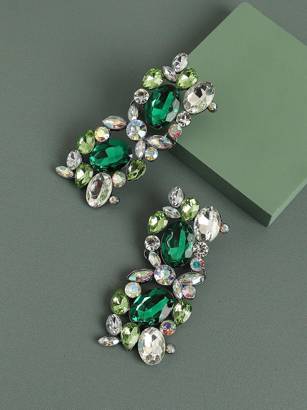 sohi green classic studs earrings