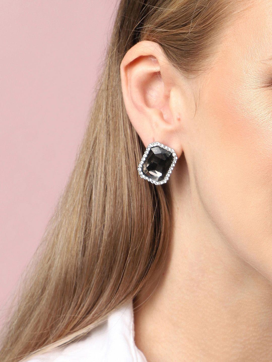 sohi party designer stone studs earrings