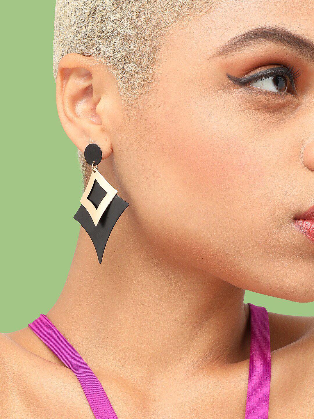 sohi party geometric drop earrings