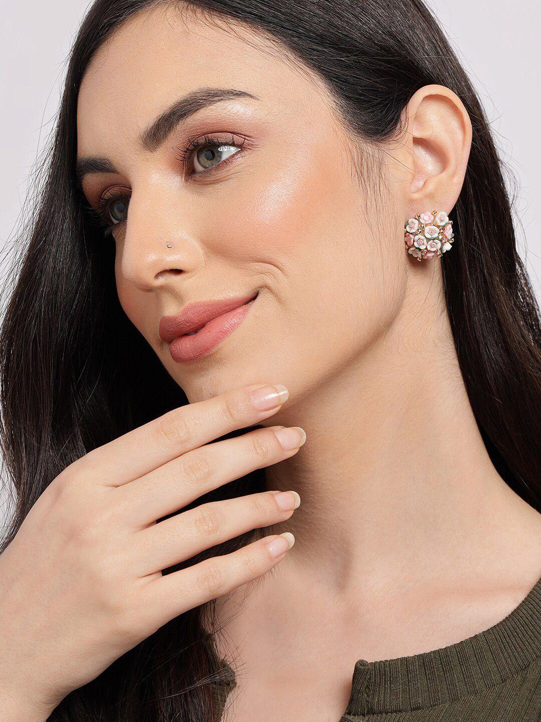 sohi women floral studs earrings