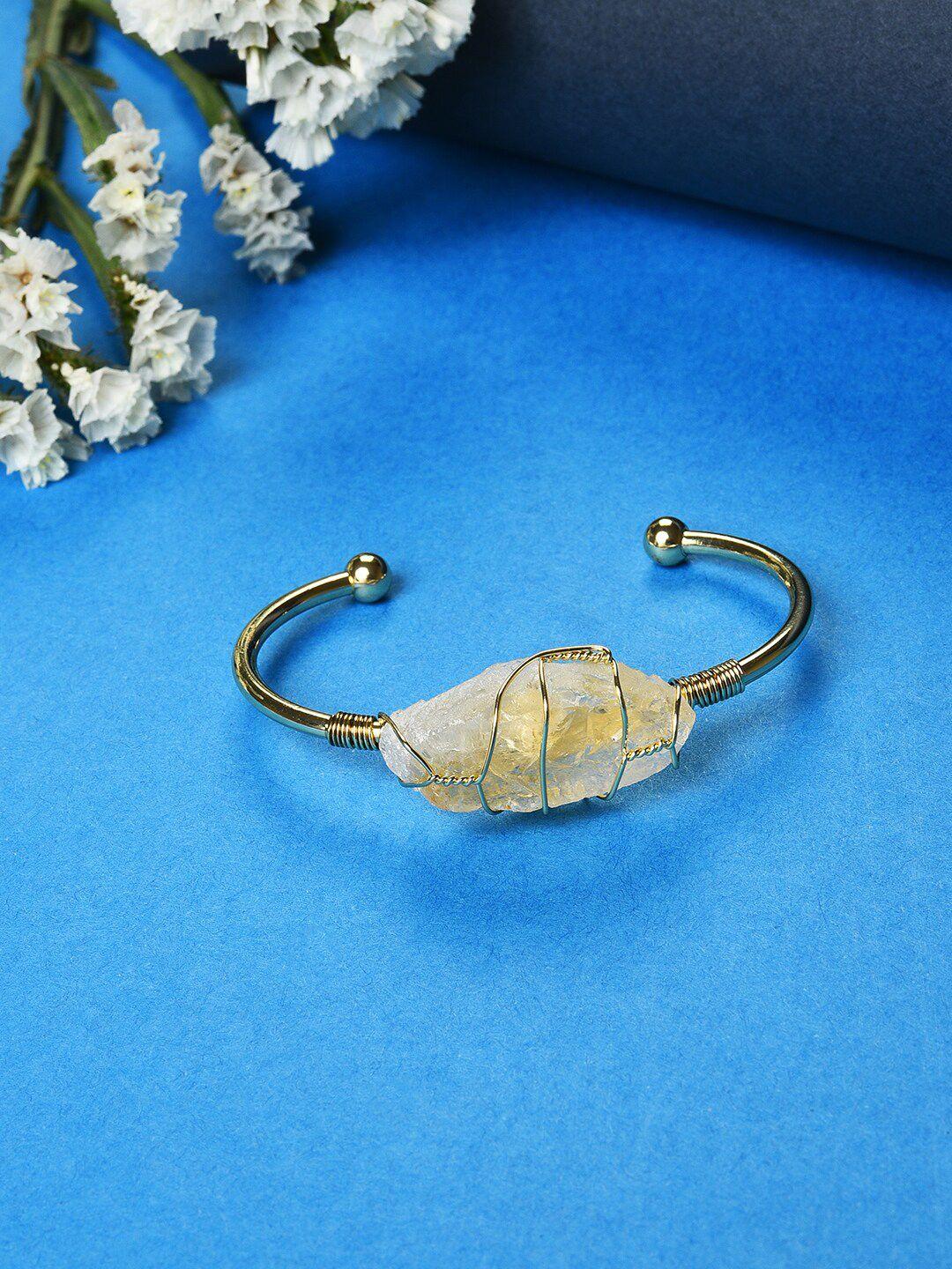sohi women gold-plated designer stone bracelet