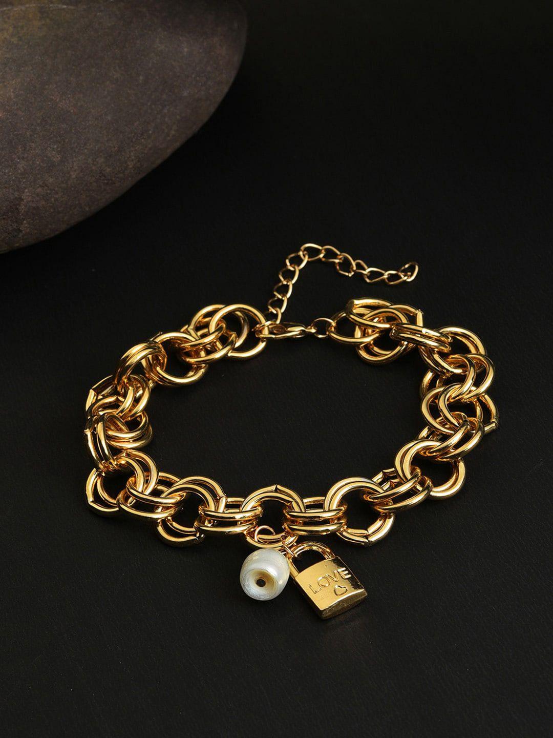 sohi women gold-plated link bracelet