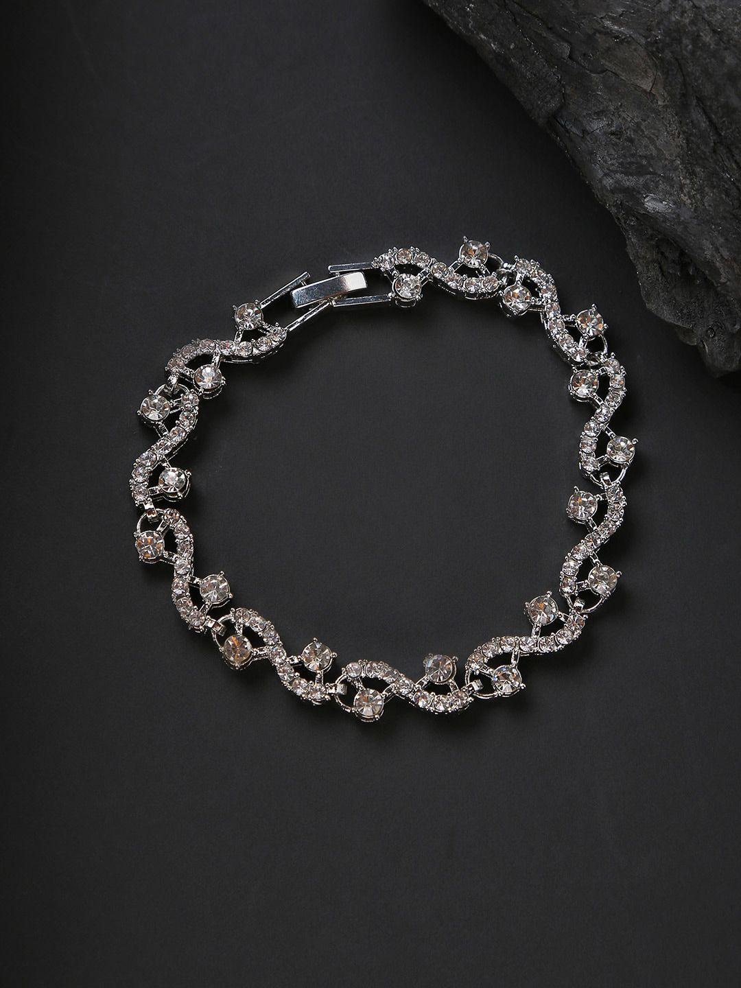 sohi women silver-plated link bracelet