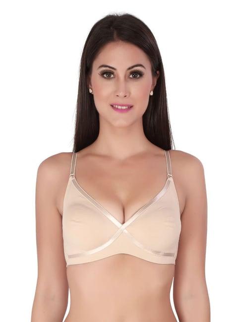 soie beige non wired non padded everyday bra