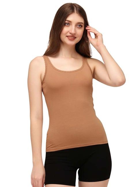 soie brown camisole