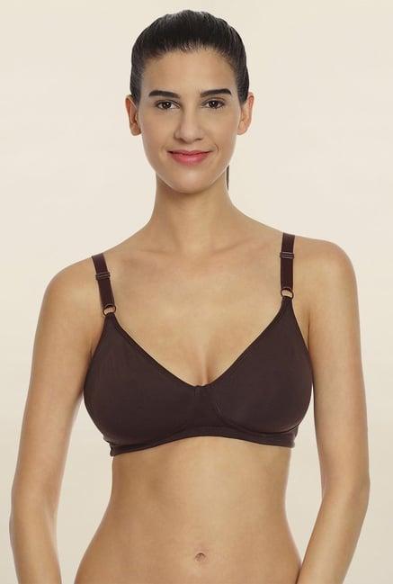 soie brown padded bra