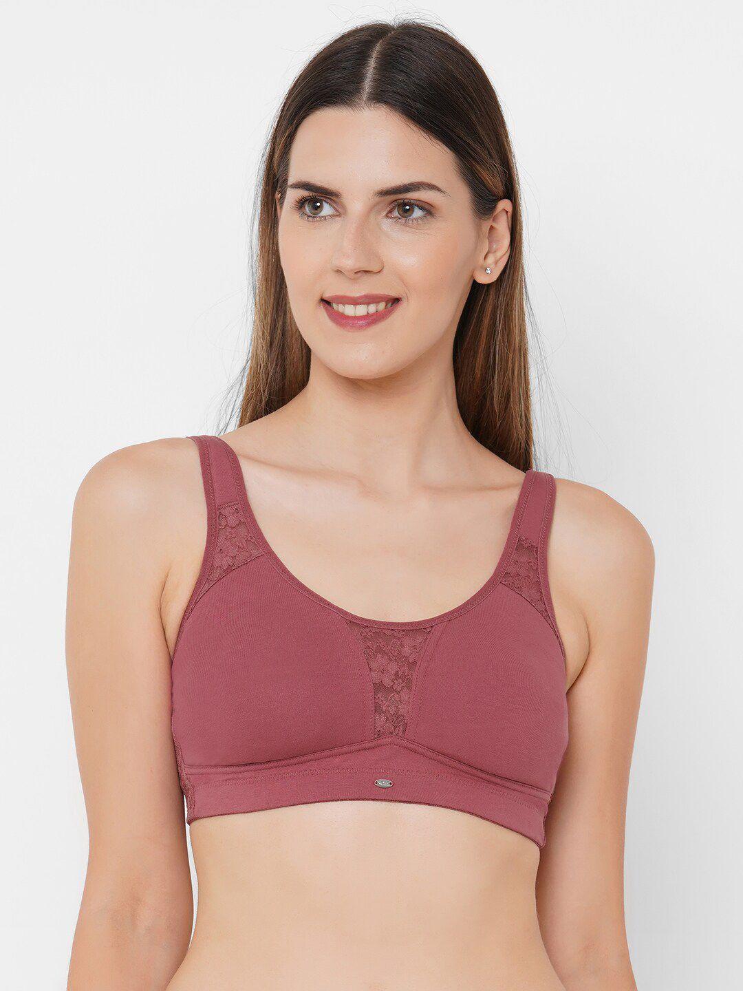 soie brown solid no-padded non-wired everyday bra