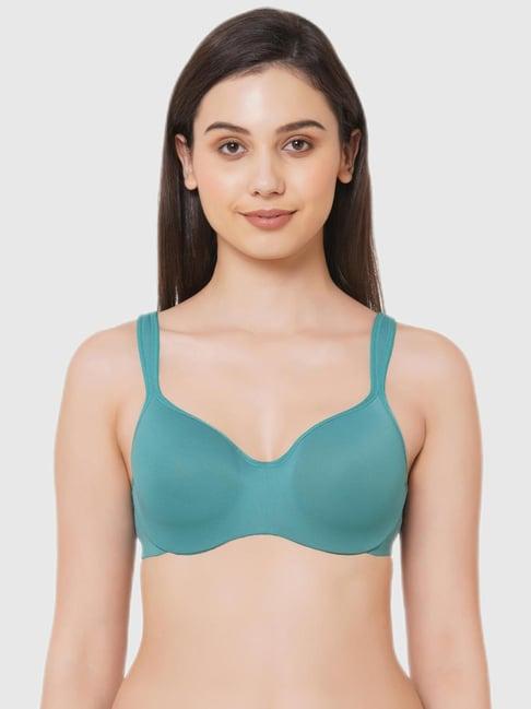 soie green padded bra