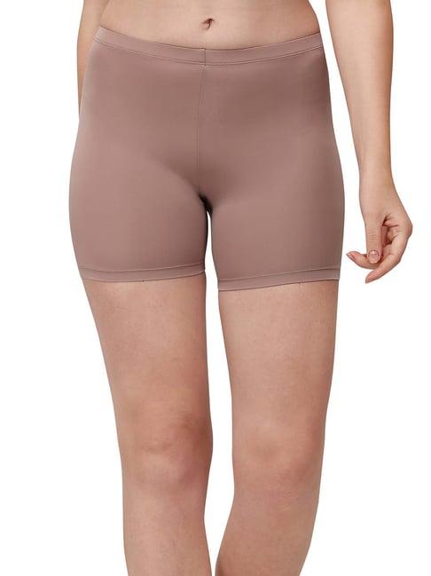 soie light brown cycling shorts