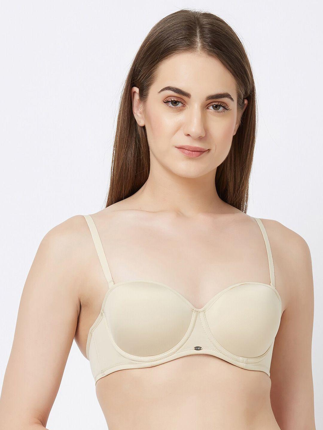 soie medium coverage lightly padded underwired multiway bra fb-508 abeige