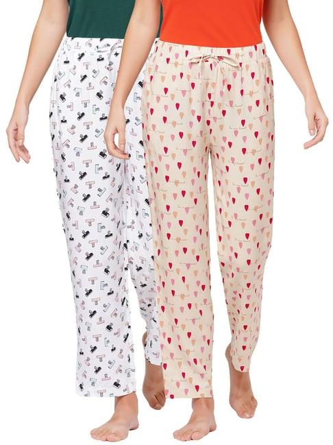 soie multicolor printed pyjamas - pack of 2