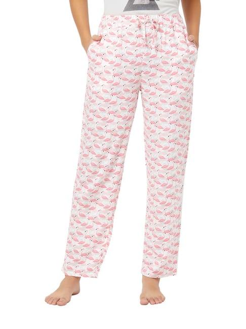 soie pink & white printed pyjamas