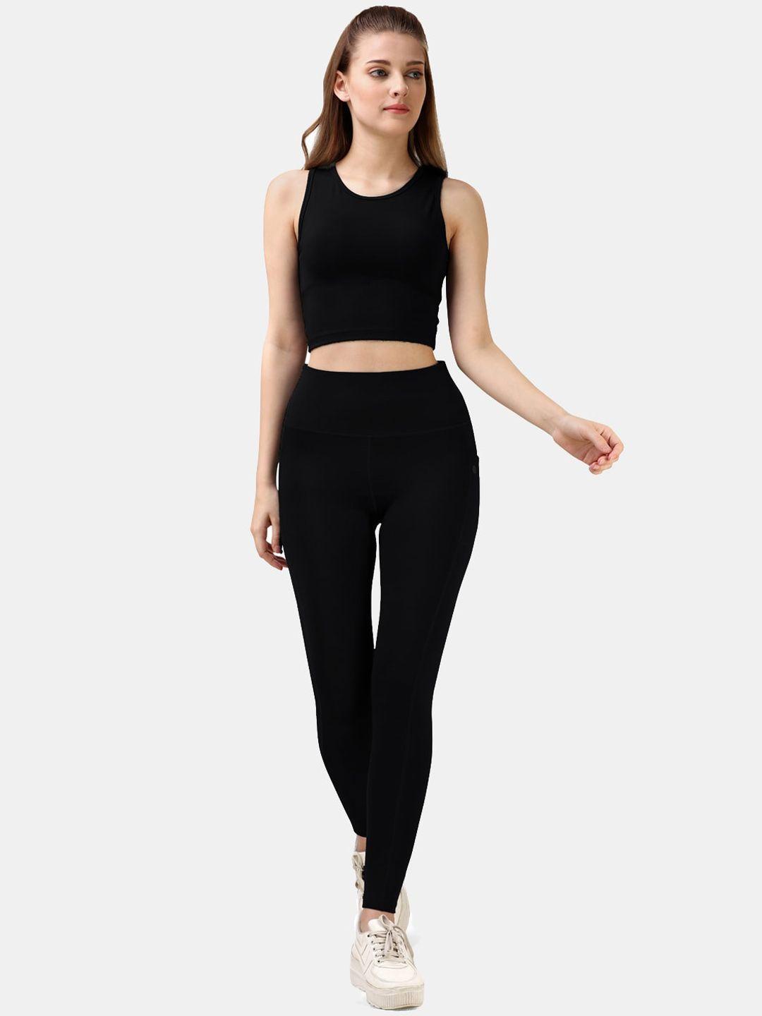 soie round-neck mid-rise tracksuit