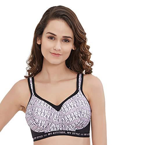 soie women's sports bra (34, multicolour)