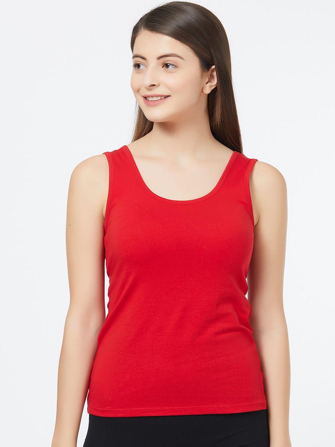 soie women cotton spandex camisole rl-sc-8red