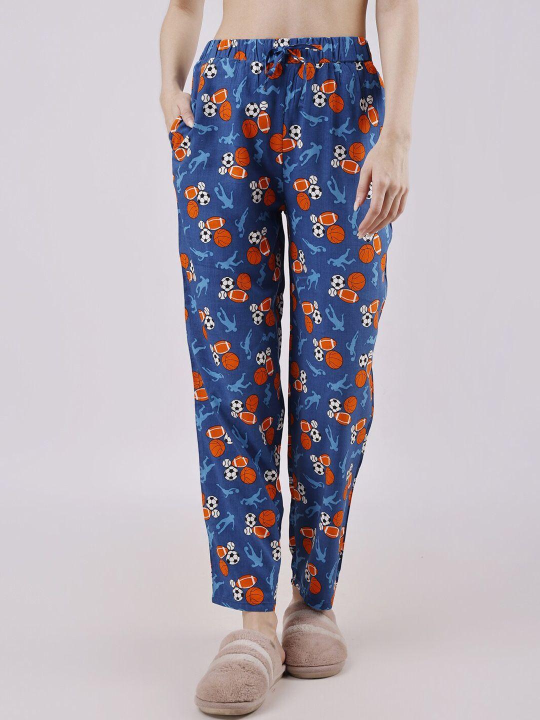 soie women floral printed straight lounge pants