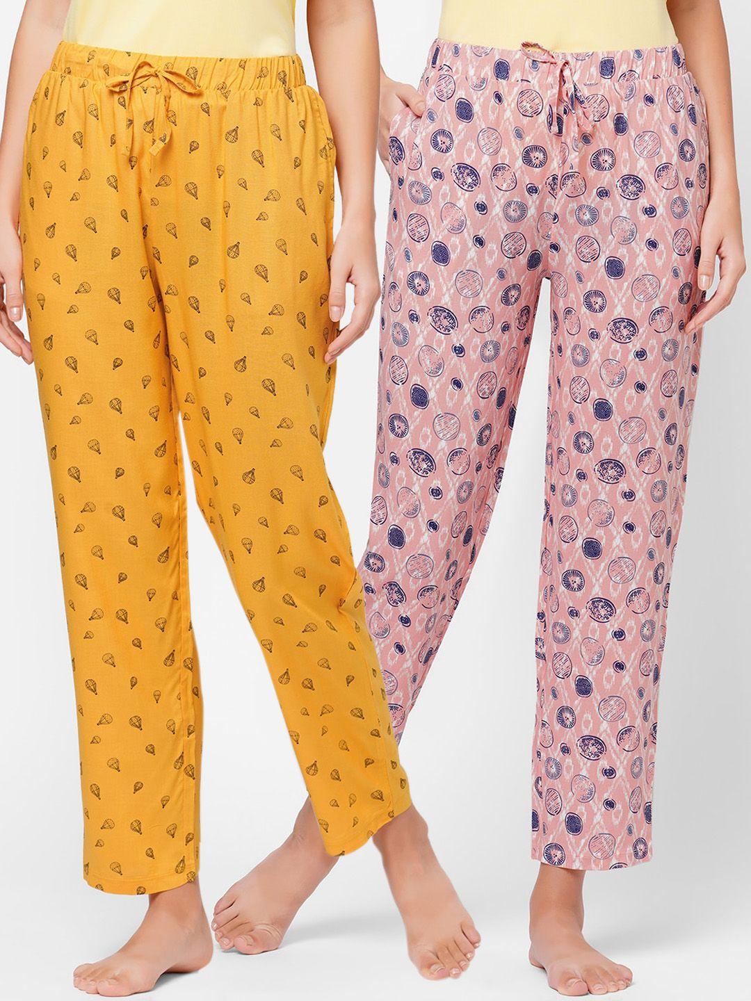 soie women pack of 2 printed lounge pants