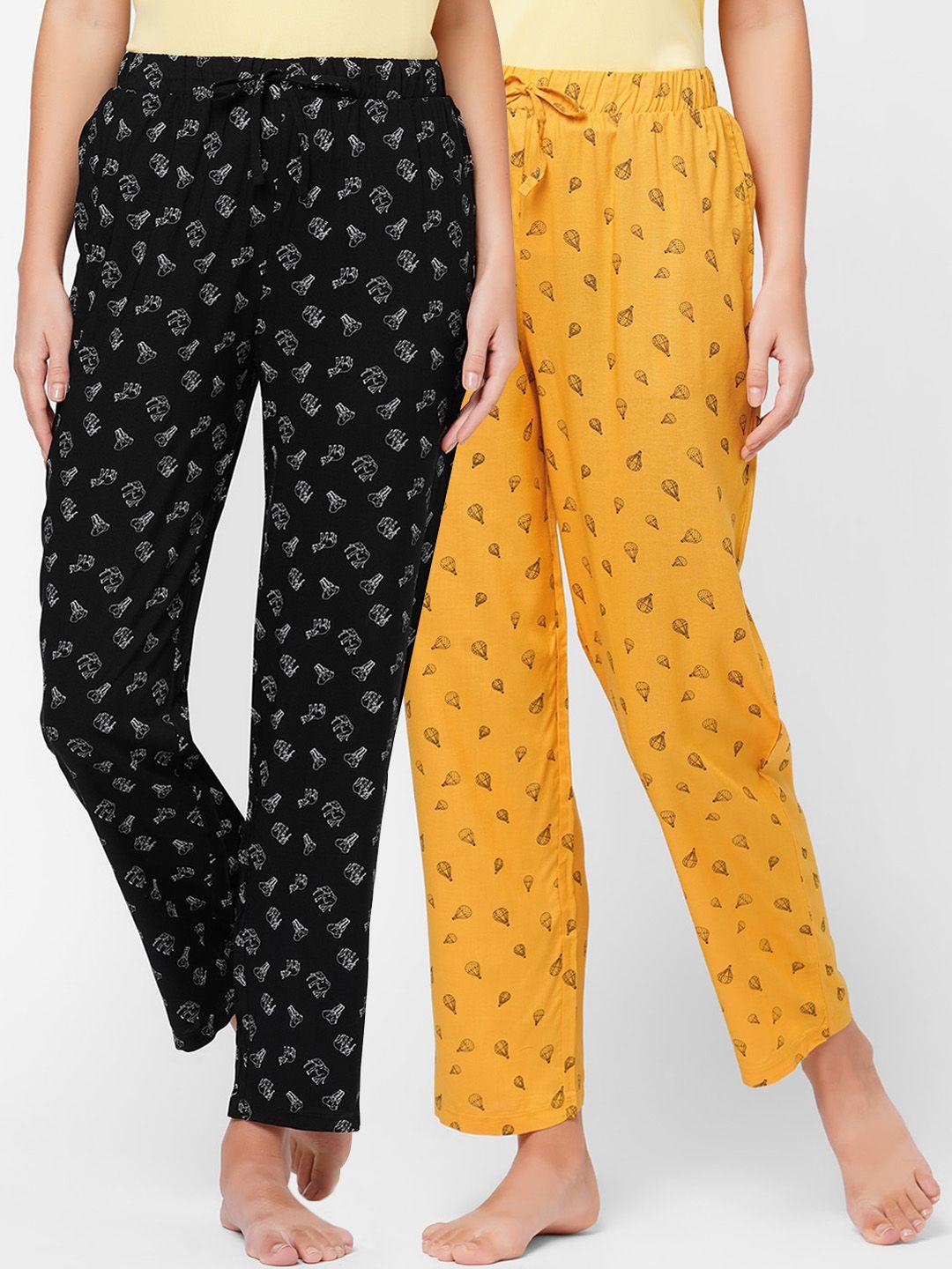 soie women pack of 2 printed lounge pants