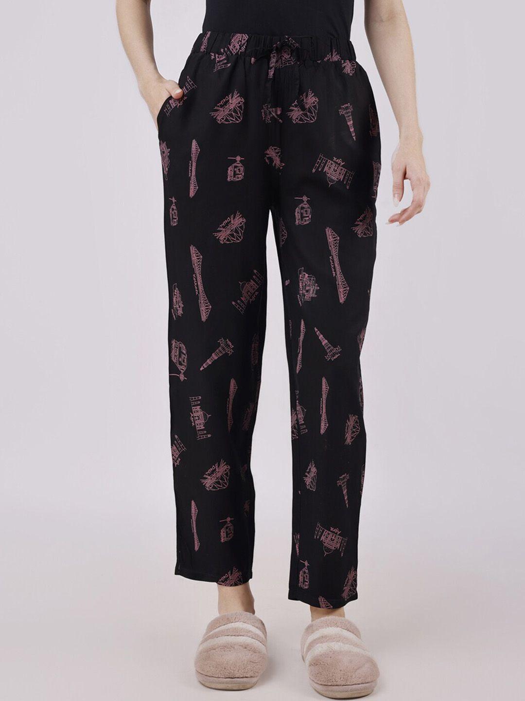 soie women printed lounge pants