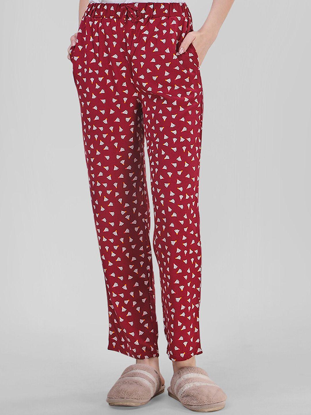 soie women printed straight-fit lounge pants