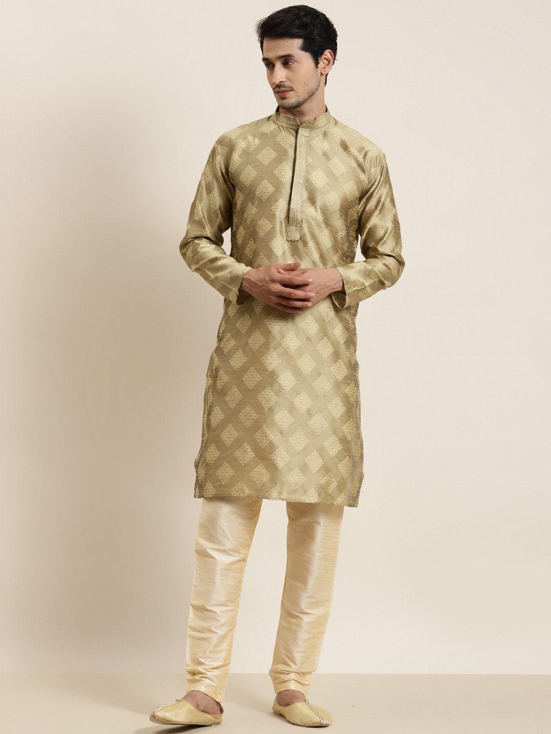 sojanya ethnic motifs woven design thread work straight kurta