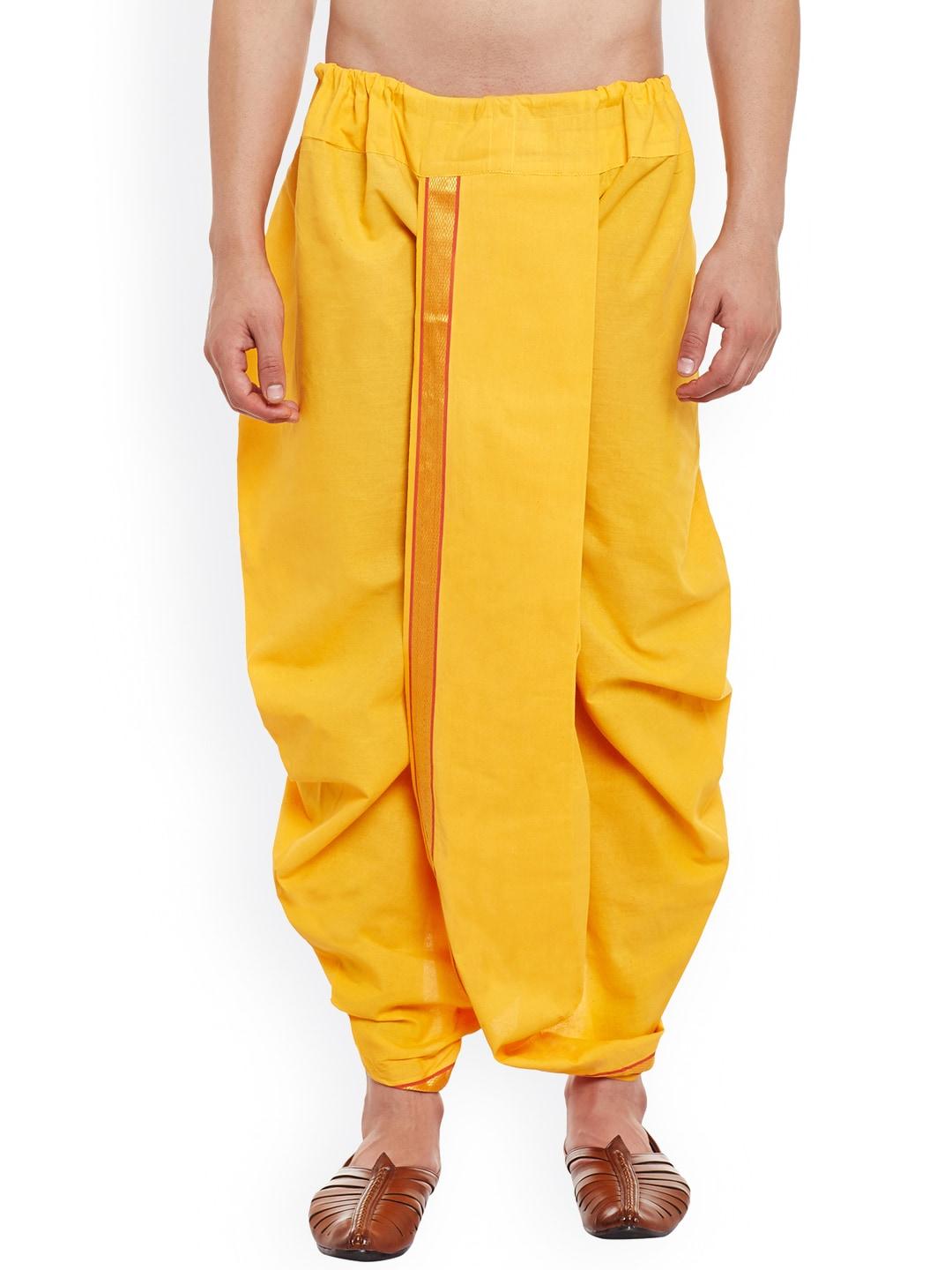 sojanya yellow dhoti pants