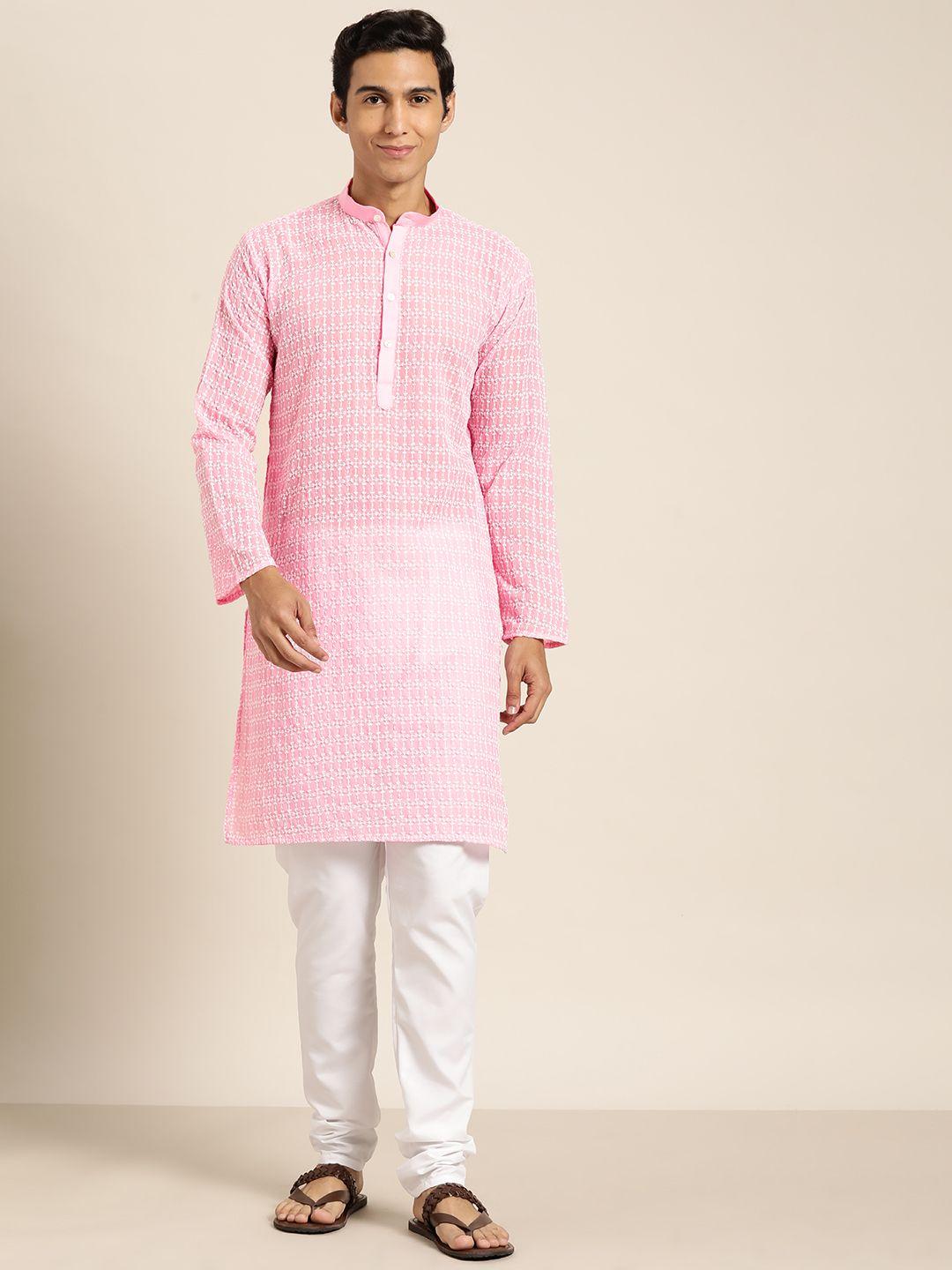 sojanya embroidered kurta with churidar