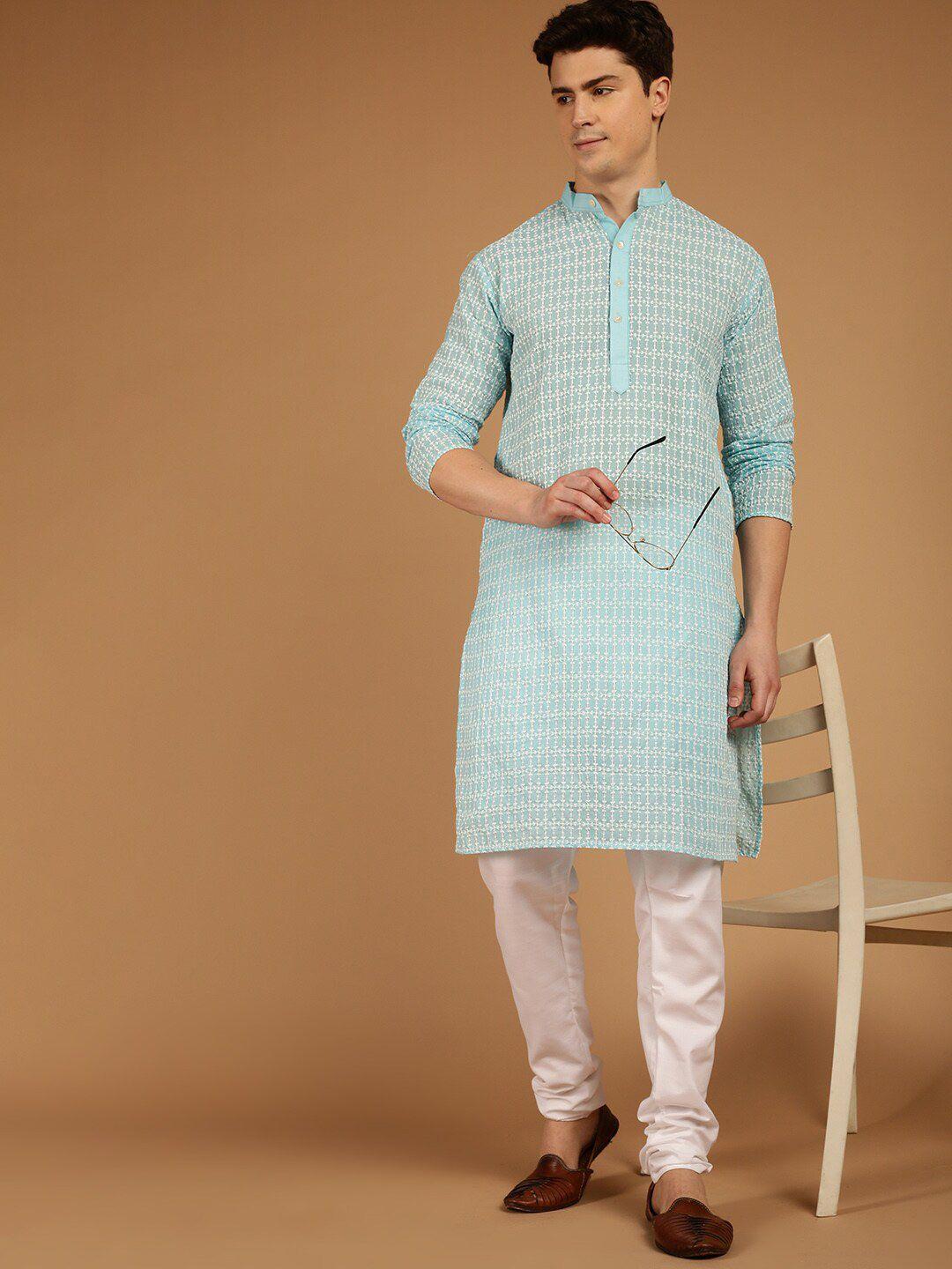 sojanya ethnic motifs embroidered pure cotton kurta