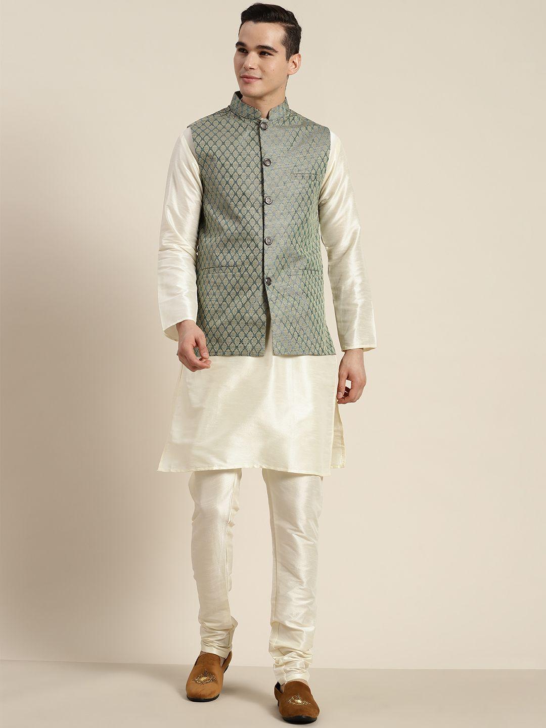 sojanya ethnic motifs regular kurta with churidar