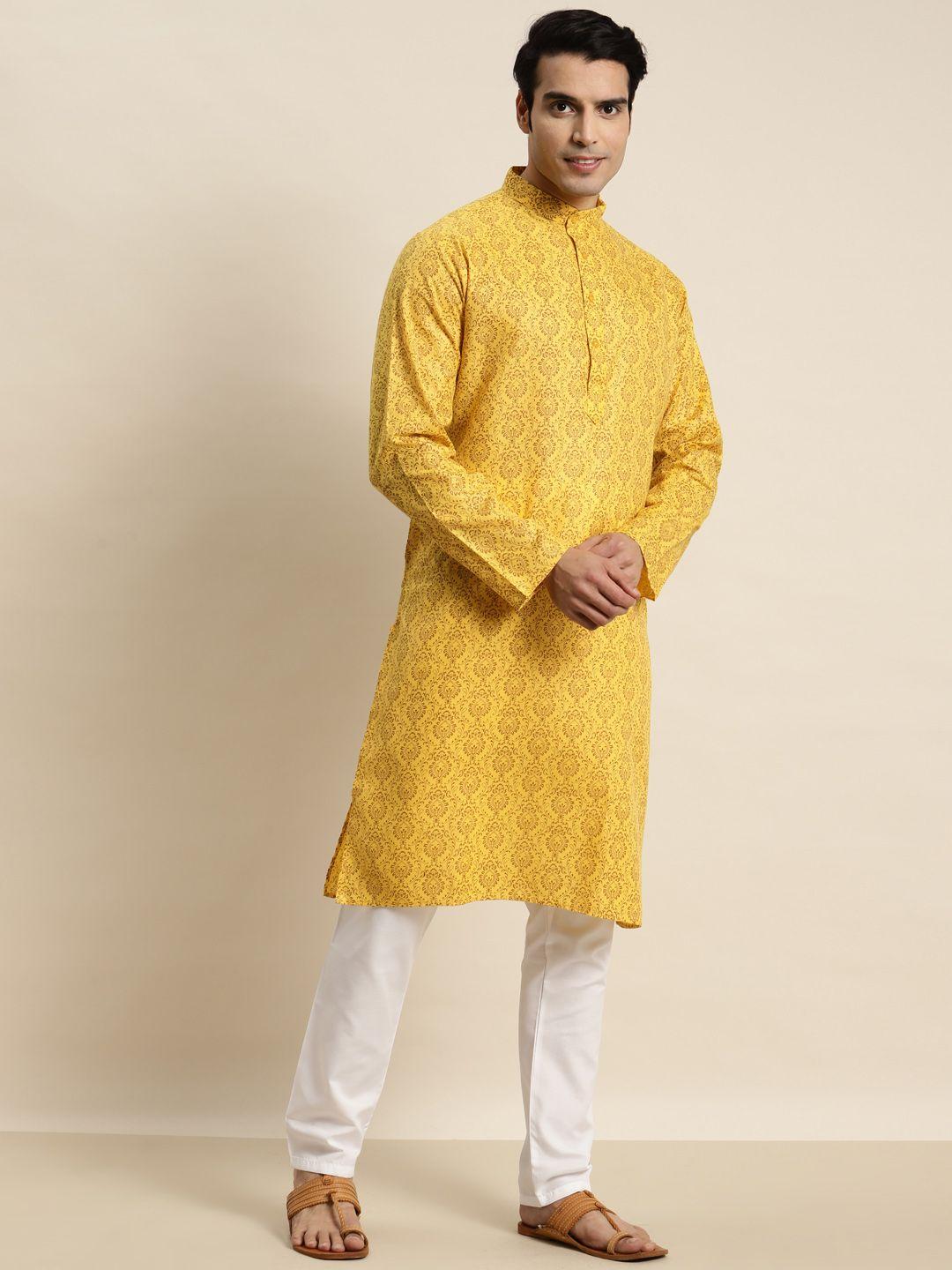 sojanya men ethnic motifs printed straight kurta